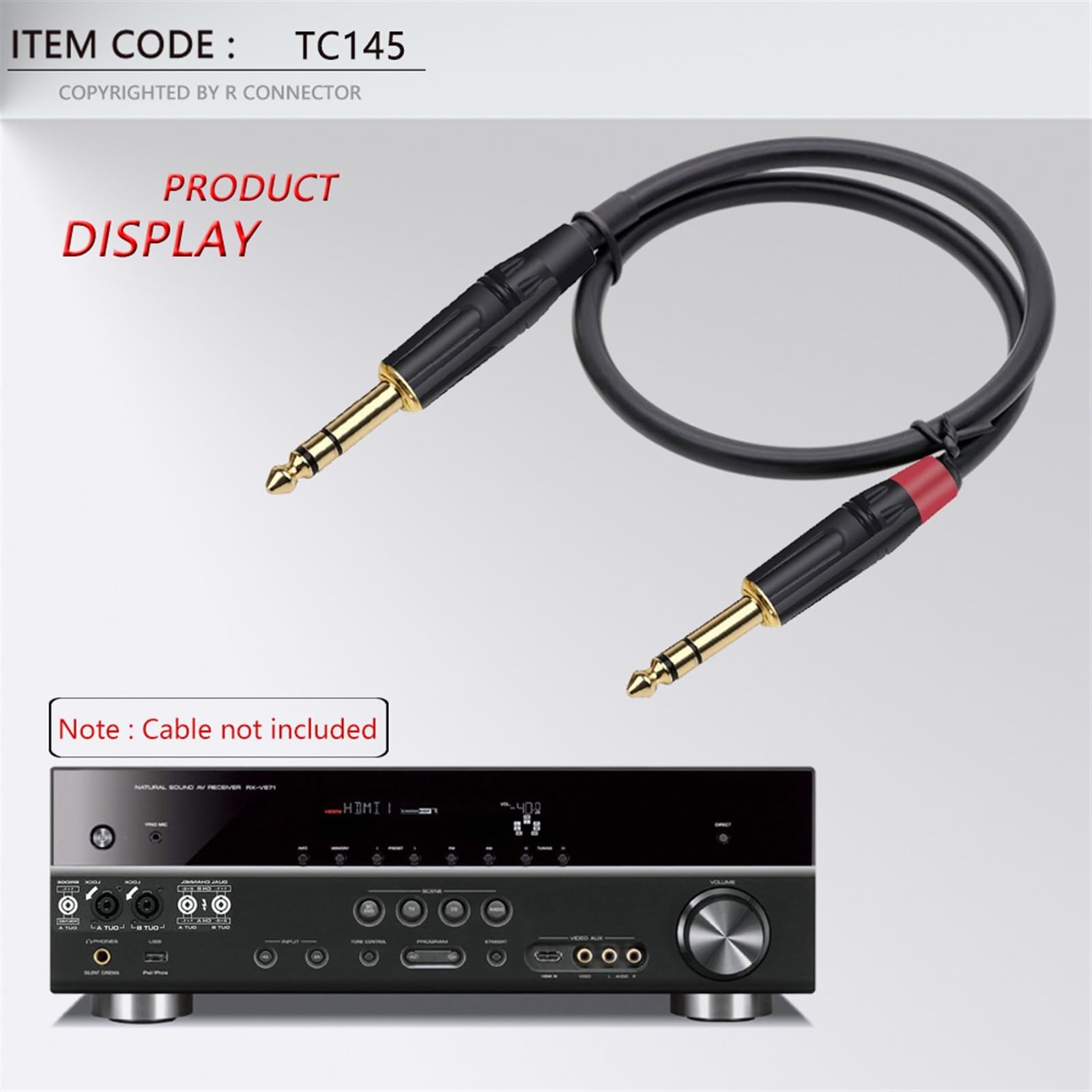 10 connettori stereo da 6,35 mm, connettore maschio da 6,3 mm, connettore per cavo di saldatura, connettore per microfono stereo da 1/4" (nero)