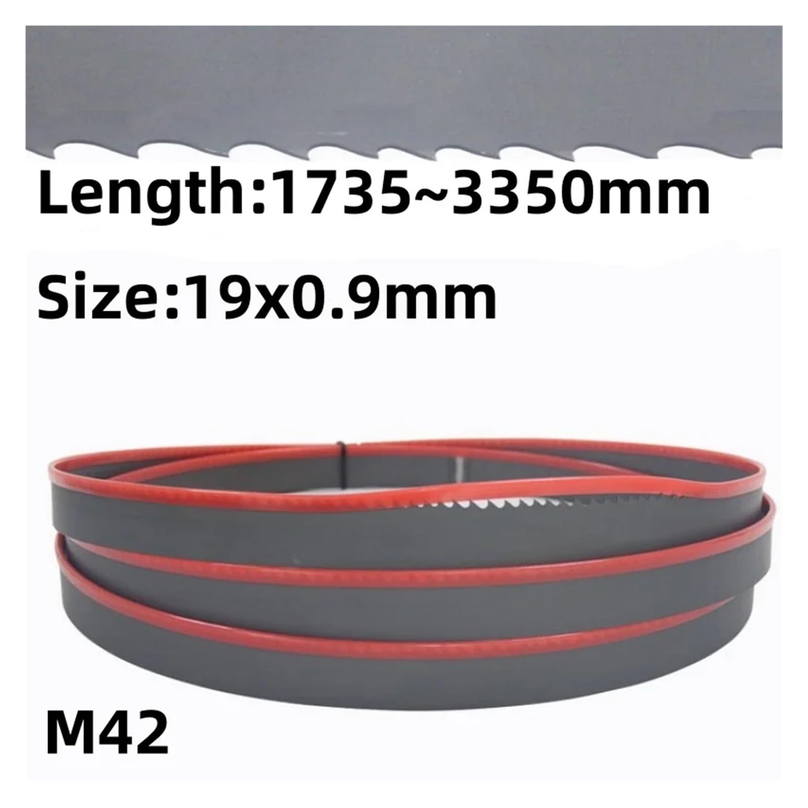 1 szt. 2240-2930 mm 3/4" M42 brzeszczoty bimetaliczne do pił taśmowych 19 mm piła taśmowa do metalu 10" 12" 14" 16" brzeszczot bimetaliczny(3-4Tpi,Length 2930mm)
