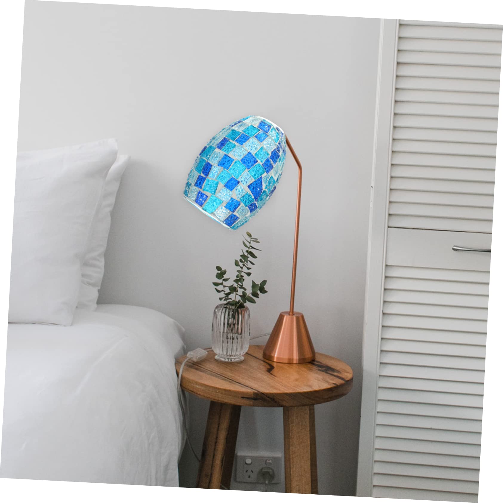 Paralume Stile Vintage in Vetro Piccolo per Lampada da Parete