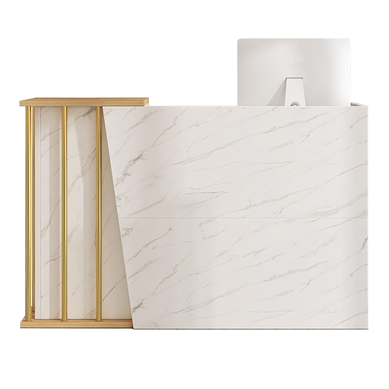 Commercial Shop Theke, Ladentheke, Holzkassenständer, Einzelhandel, Lagereinheit, modularer Schrank, Rezeption, Kassenspeicher, moderne Kasse, Rezeption, B 100 cm