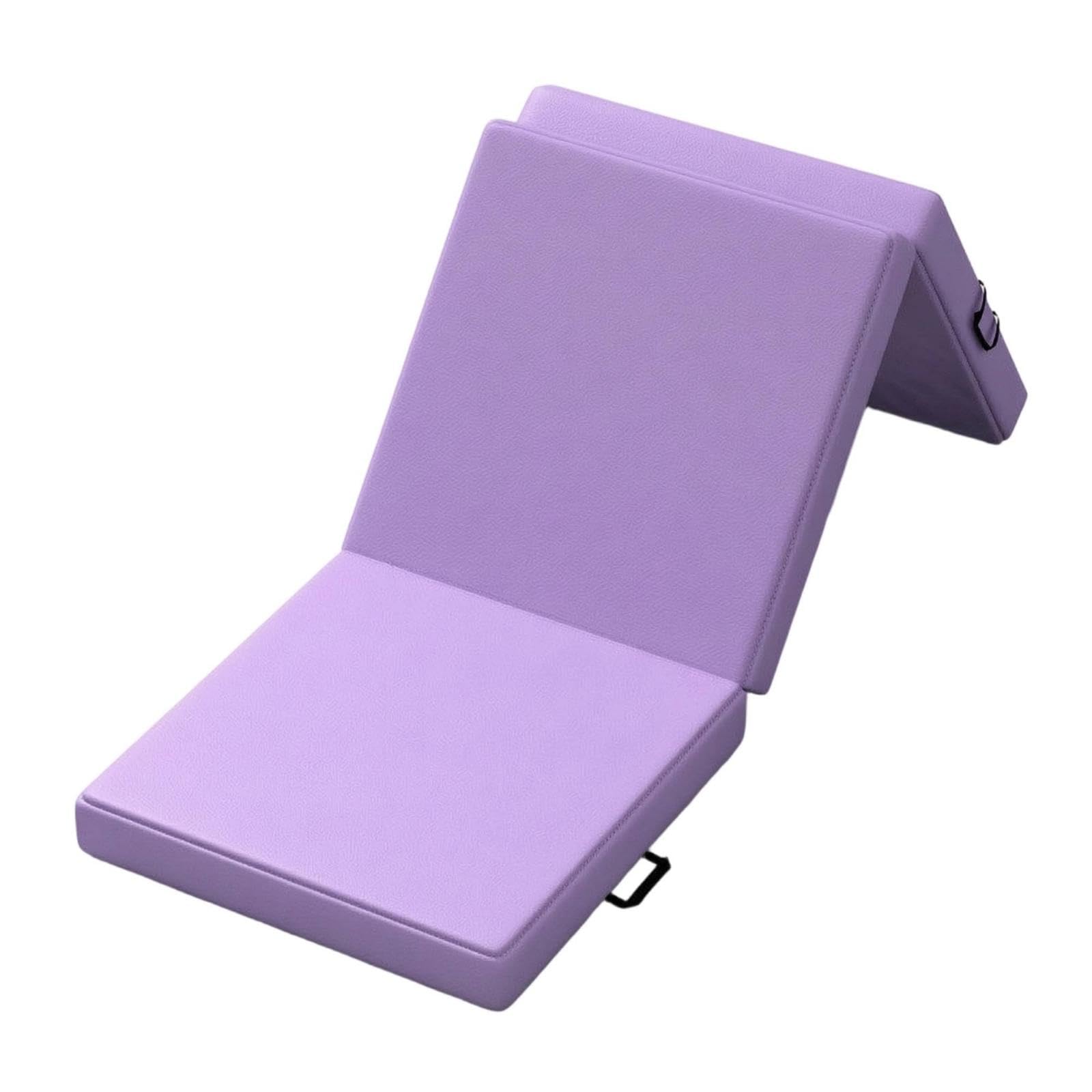 Three-Fold Exercise Mat Foldable Folding Exercise Mat Easy to Clean for Gymnasts, Yogis, Home Gym, Stretching, Tumbling-image-6