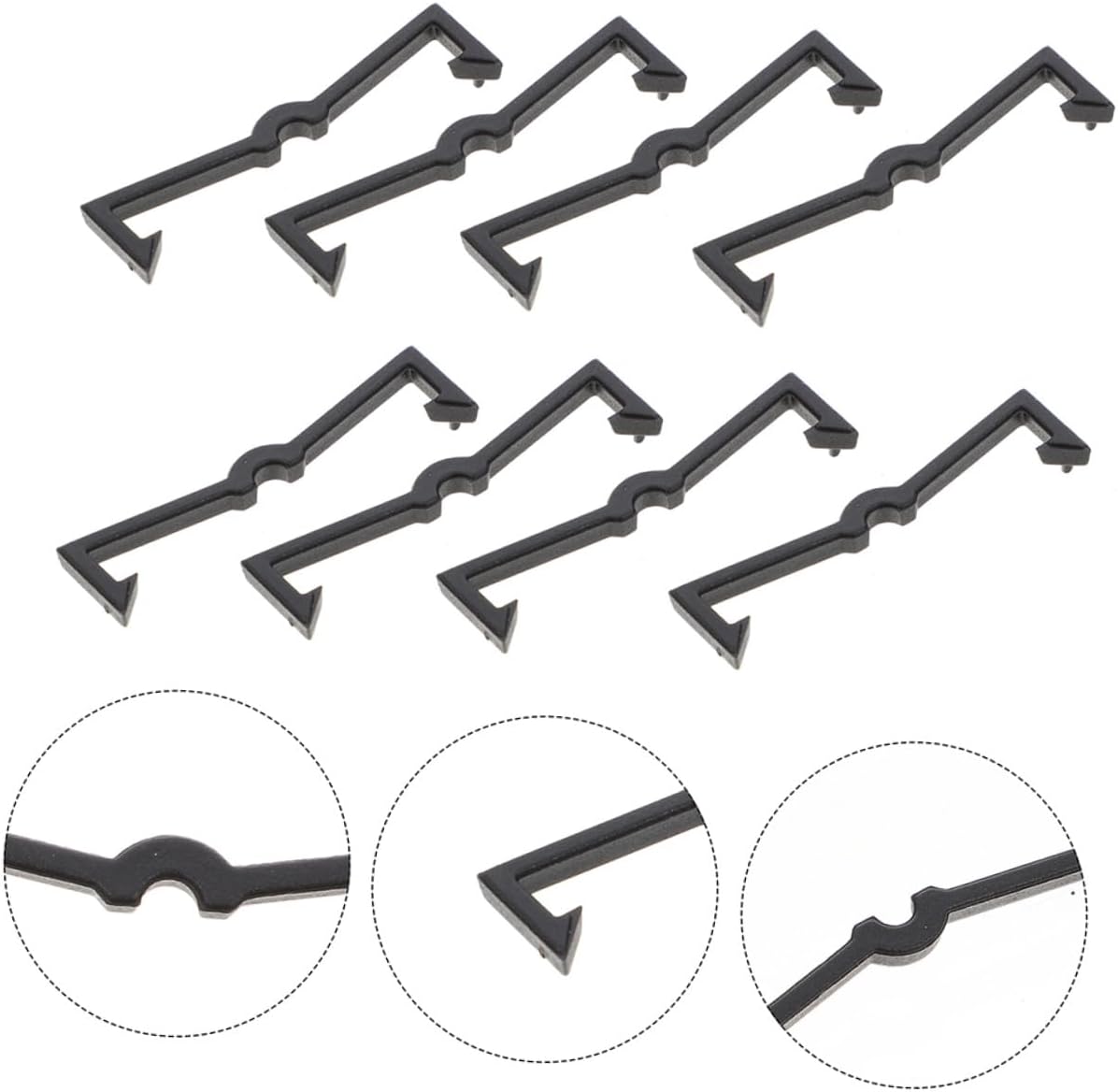 DOITOOL Pegboard Hook Locks Clips Secure Pegboard Hook Accessories for 1/4 Inch and 1/8 Inch Pegboards Easy Installation Organizer Hardware