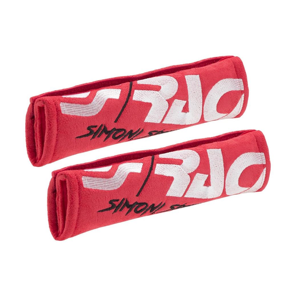 Simoni Racing CC3/R Universal Seat Belt Protectors, Red