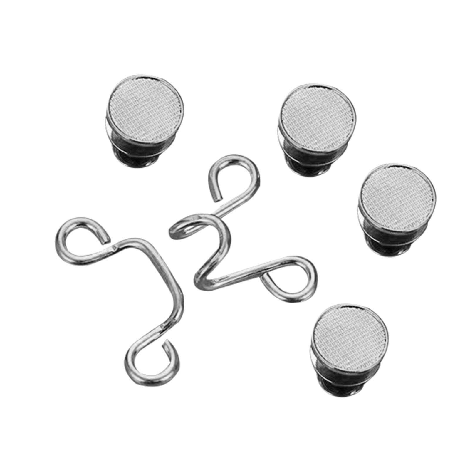 Nail-Free Metal Jeans Button Snaps Detachable Pants Clip Button Pins Waist Tightener Clothing Buckles Sewing Tools Waist Buckles for Pants Brooches for Women Dress Jeans Snaps