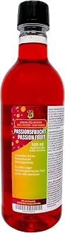 Aromhuset Passion Fruit Soda Concentrate 500ml - Zero Sugar - Make 12.5 Litres of Sugar-Free Soft Drink by Adding Flavouring to Carbonated Sparkling Fizzy Water