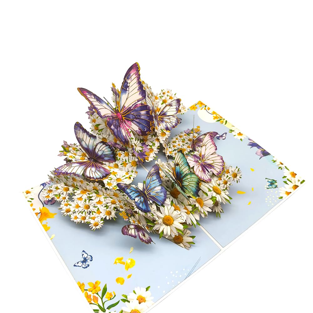 Cartes de vœux pop-up 3D pour femme – Cadeau attentionné pour maman, épouse, petite amie, sœur, fille, amie | Pour anniversaire, remerciement, Saint-Valentin, Noël, fête des mères « Thinking of You