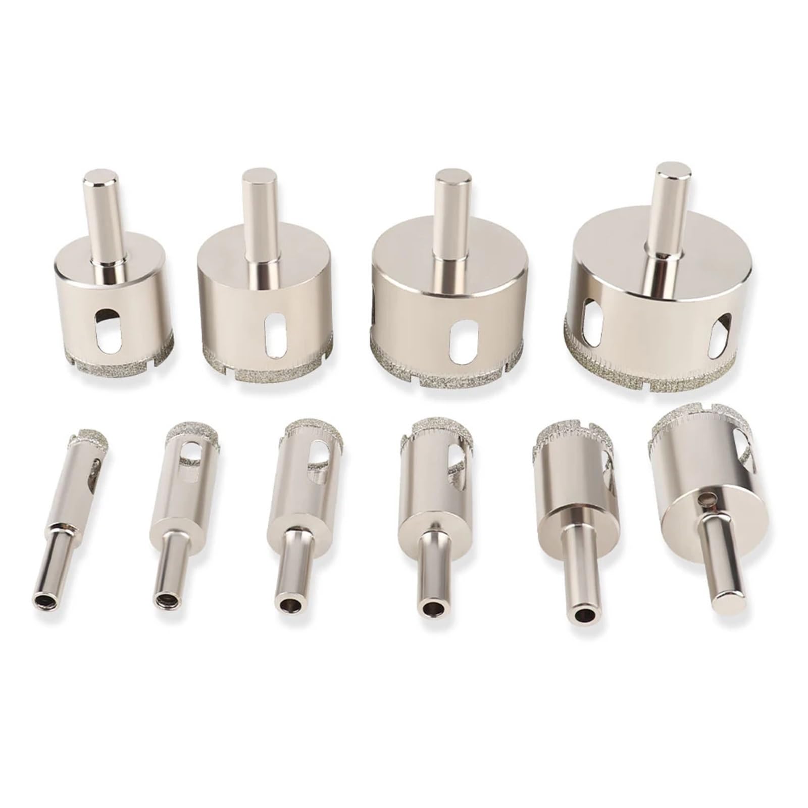 1 szt. 3-100 mm otwornica do szkła, wiertła powlekane diamentami, wiertło do ceramicznych elektronarzędzi do płytek marmurowych (kolor : 10 sztuk, 3-50 mm)