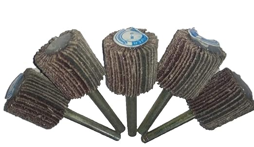 INDEX EMERY FLAP MOUNTED WHEEL 25 X 25 X 6 MM SPINDLE MEDIUM GRIT = 5 NO