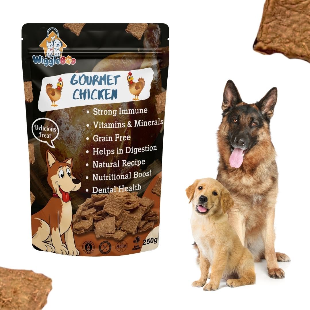 See full amazon price history chart for Wiggleboo Gourmet Chicken Dog Treats - Irresistible Flavor Fusion for a Healthy Pet, The Perfect Snack to Satisfy Your Dogs Cravings, A Burst of Gourmet Chicken Flavor to Delight Your Dog (250g) Wiggleboo Gourmet Chicken Dog Treats - Irresistible Flavor Fusion for a Healthy Pet, The Perfect Snack to Satisfy Your Dogs Cravings, A Burst of Gourmet Chicken Flavor to Delight Your Dog (250g) (B09SPNNNF5) Amazon Price History, Amazon Price Tracker