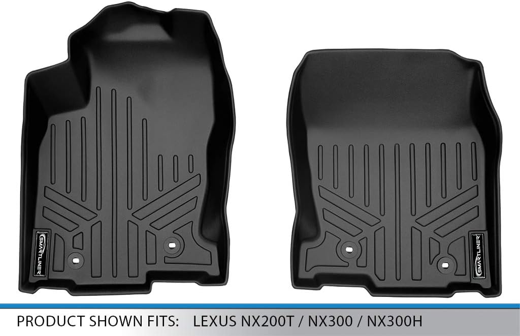 SMARTLINER Custom Fit Floor Mats 1st Row Liner Set Compatible with 2015-2021 Lexus NX - Image 4