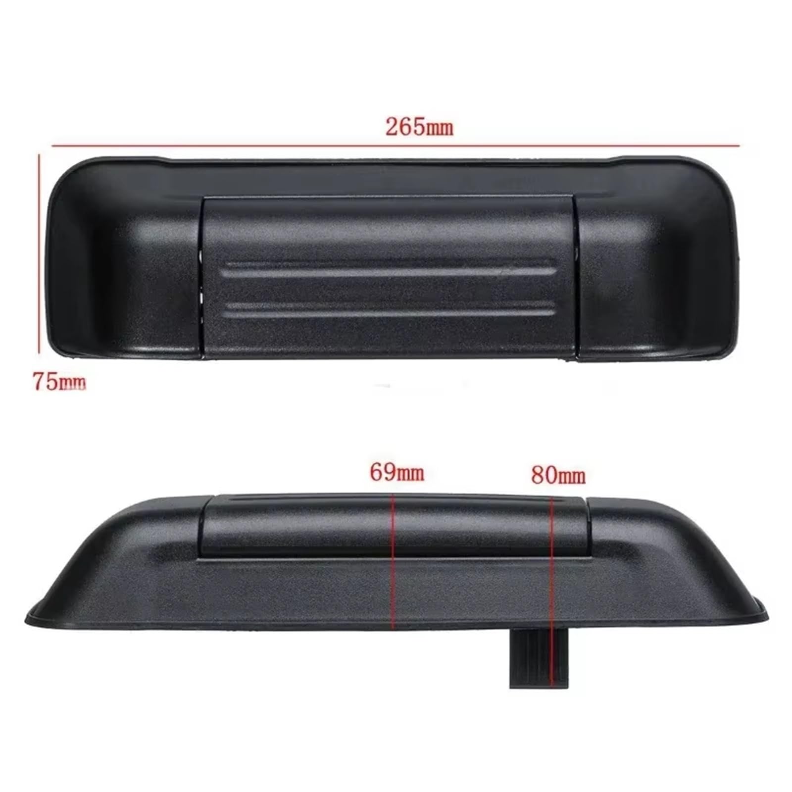 Compatible Con Suzuki Para Grand Para Vitara Para XL-7 1998 1999 2000 2001 2002 2003 2004 2005 8285065D125PK Repuestos Para Manija De Puerta Trasera Exterior De Coche Cerradura Portón Piezas(Negro)