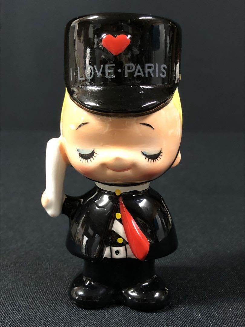 Amazon.co.jp: 内藤ルネ 陶器人形 昭和レトロ 置物 : ホーム＆キッチン