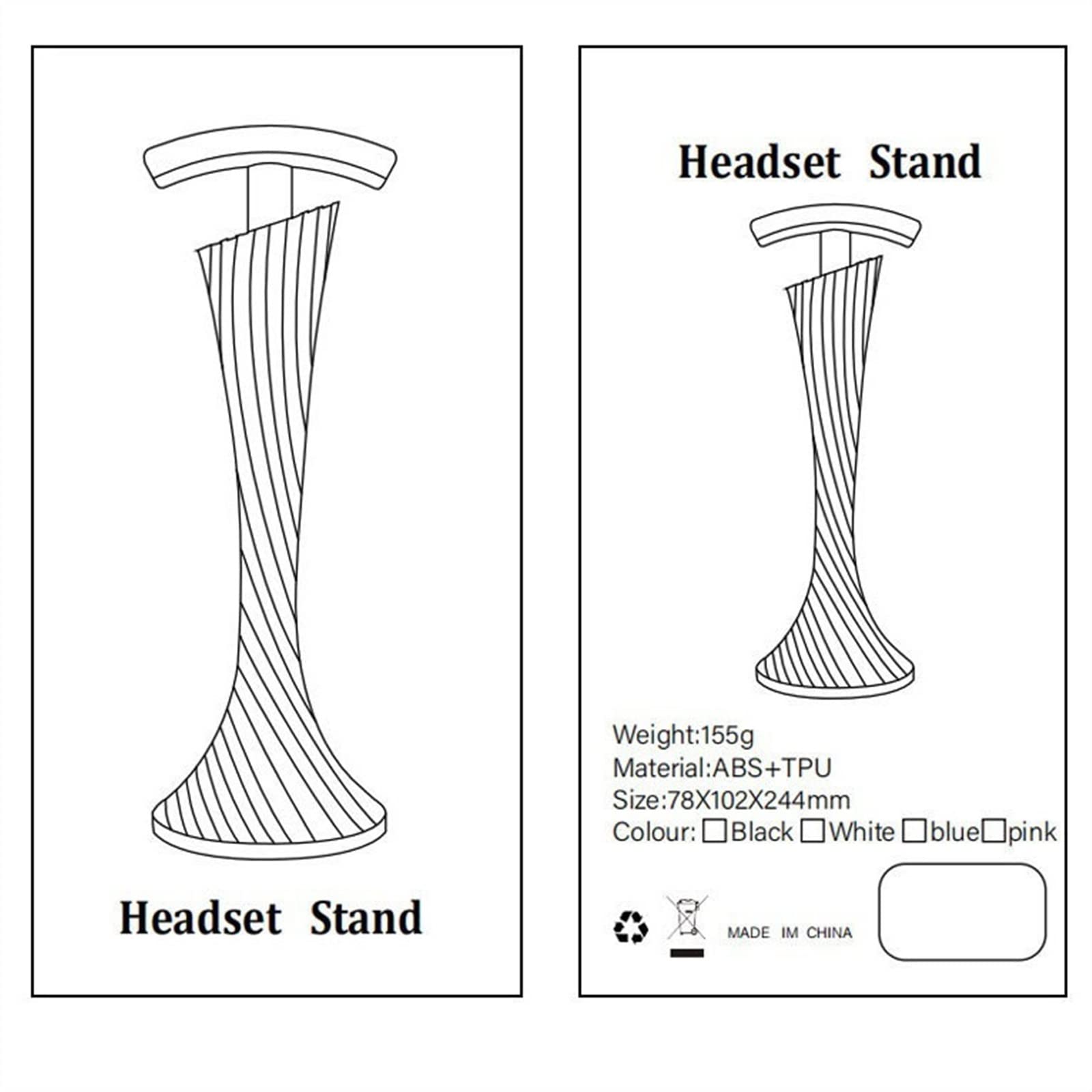 GLigeT Supporto per cuffie da scrivania, fascia per cuffie, supporto per PC, giochi, cuffie, supporto per cuffie (cyrcal)