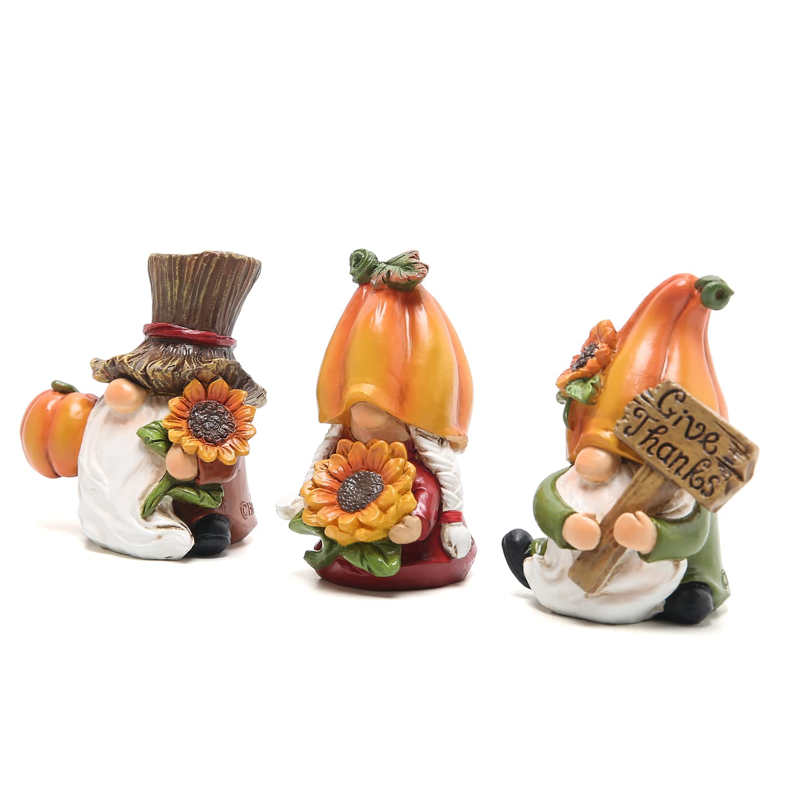 Hodao 3pcs Fall Thanksgiving Pumpkin Gnomes Decorations Handmade Swedish Tomte Gnomes Elf for Fall Thanksgiving Decor Gift - Fall Thanksgiving Party Home Gnomes Decor - Thanksgiving Autumn Gift
