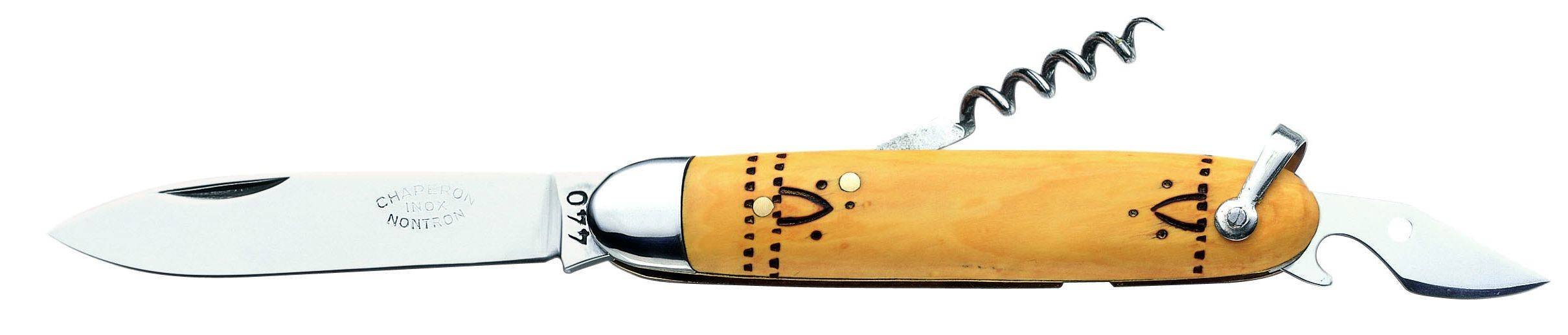 Couteau de Poche Nontron Navette N° 38 - Manche en buis 10 cm