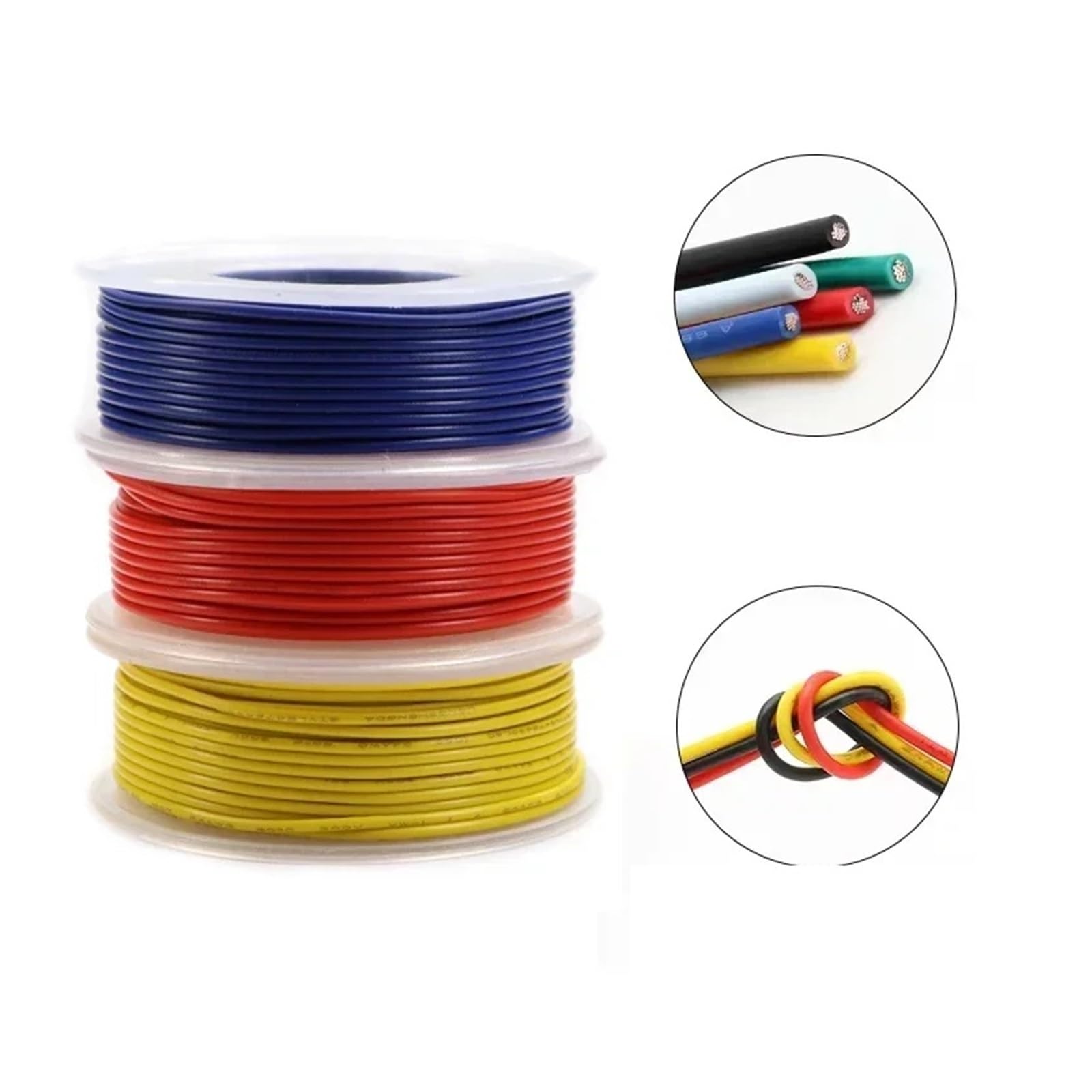 UL1007 Elektrodraht in Rolle 30/28/26/24/22/20/18/16AWG Spulendraht Beleuchtung 300V DIY LED-Lampenleitung PVC-verzinntes Kupferkabel(Green,5 Rolls,16AWG 4m per roll)