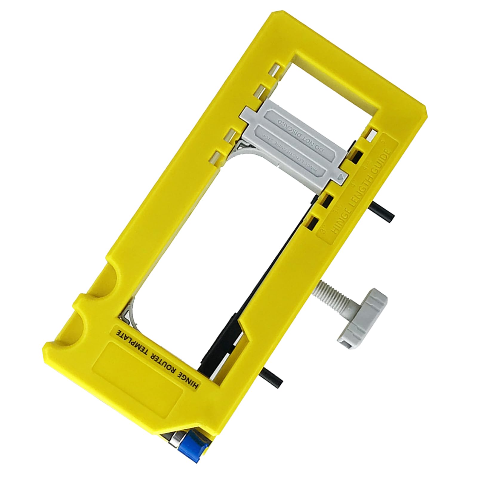 Door Hinge Jig Plastic Length 1/4-5/8in Radius Router Template Woodworking
