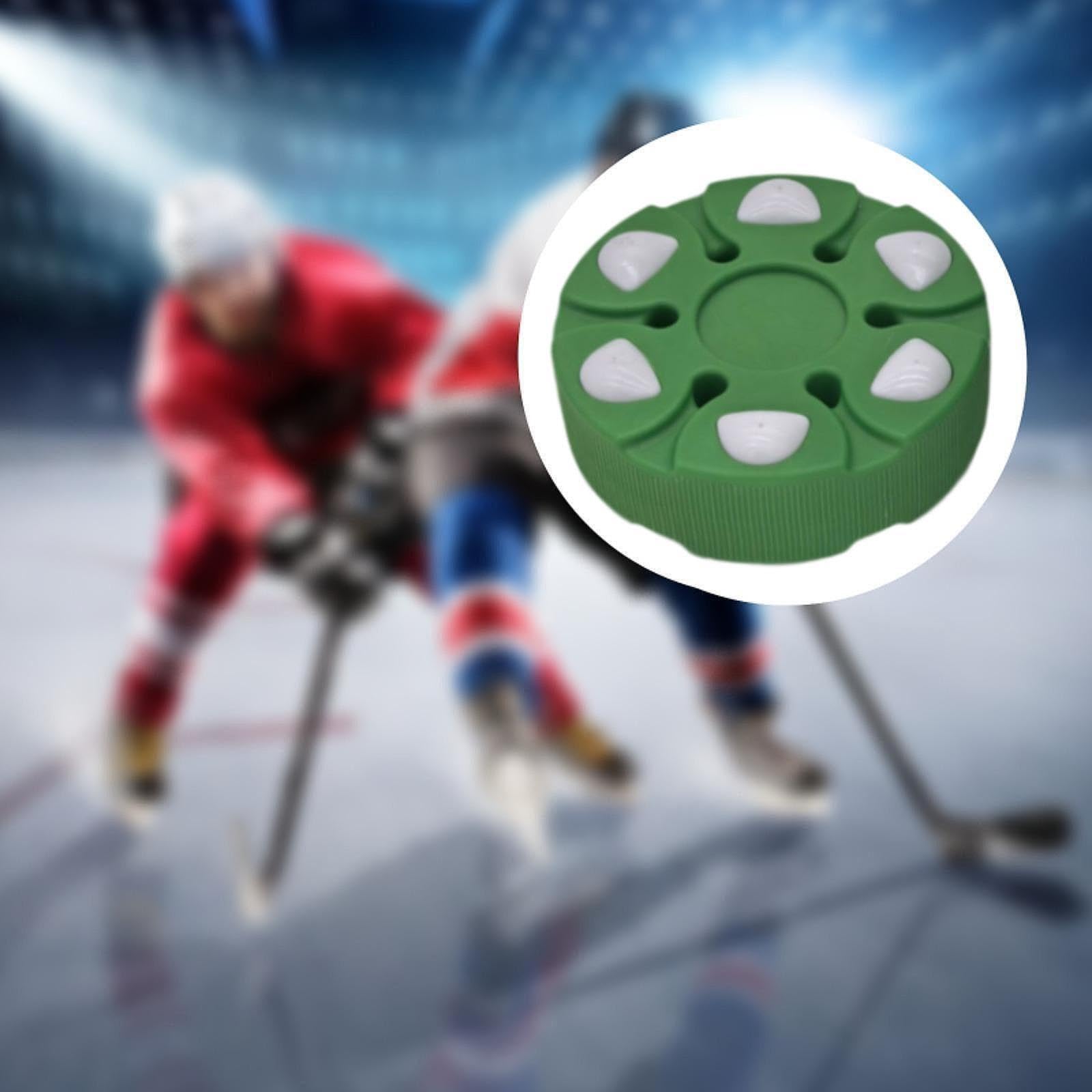 Menolana Roller Hockey Puck, Street Hockey Puck, Portable Gift, Novelty Hockey Ball for Outdoor, Green