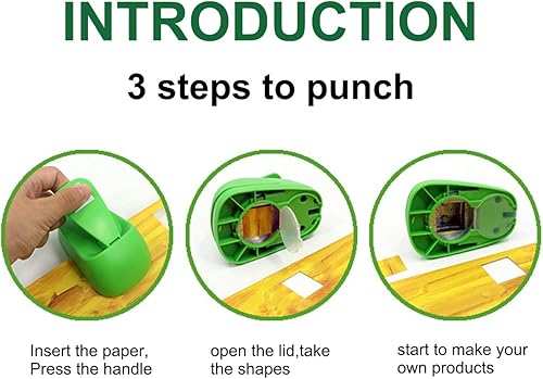 Miniatura 4 de Triangle Punch 1.3inch Craft Palanca Punch - Perforadora de papel hecha a mano, triángulo de 1.3 pulgadas