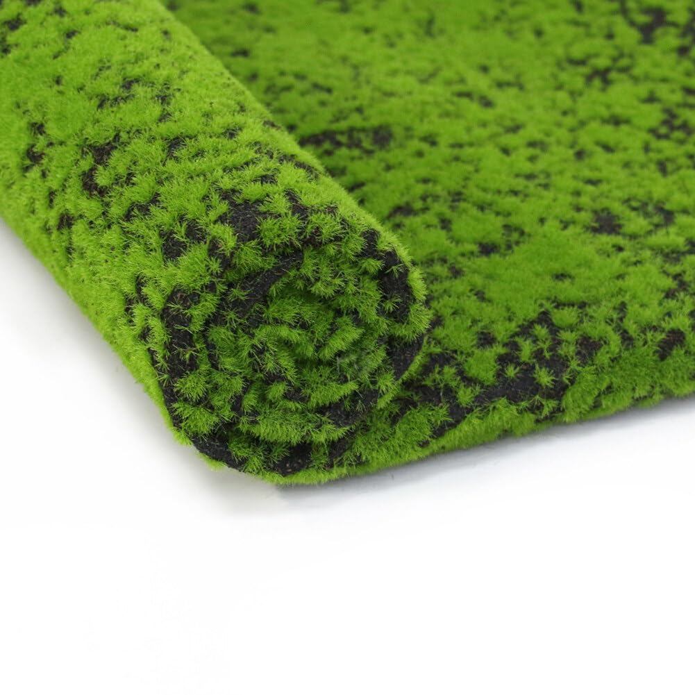 Artificial Moss Grass Turf Lawn, DIY Synthetic Turf Landscape Simulation Artificial Grass Mats Fake Grass Rug for Balcony Terrace TV Wall Decoration Window Display Decoration Realistic