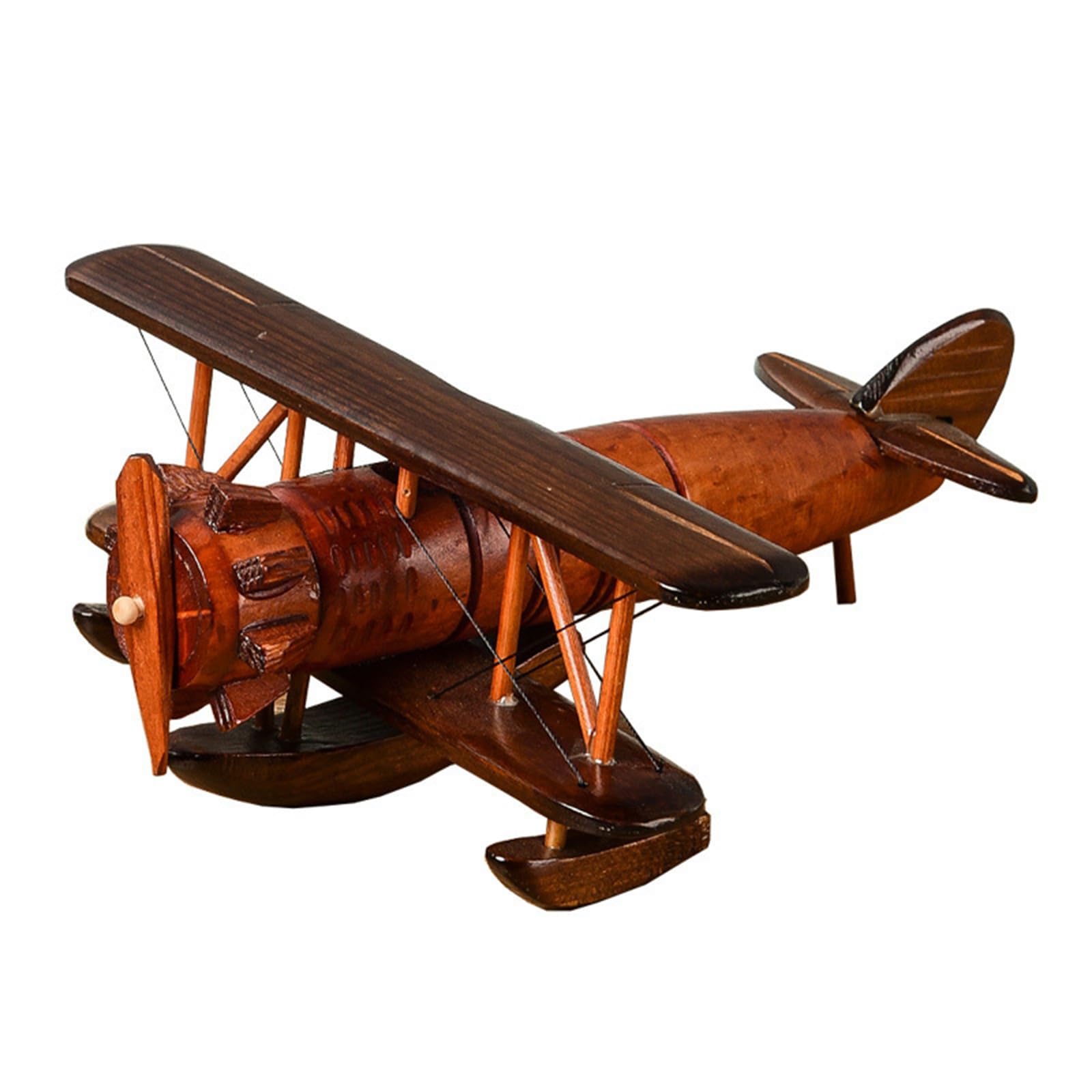 Geavonyg D Unique Woode Aircraft Ecoration Handcraft Retro Air Plane Model Ecorative Ecor For Home Gift Giving Home Creative Esktop Ecorations