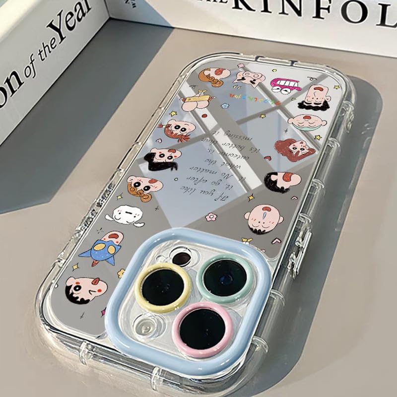 Amazon.co.jp: iphone14pro 用 ケース クレヨンしんちゃん 鏡