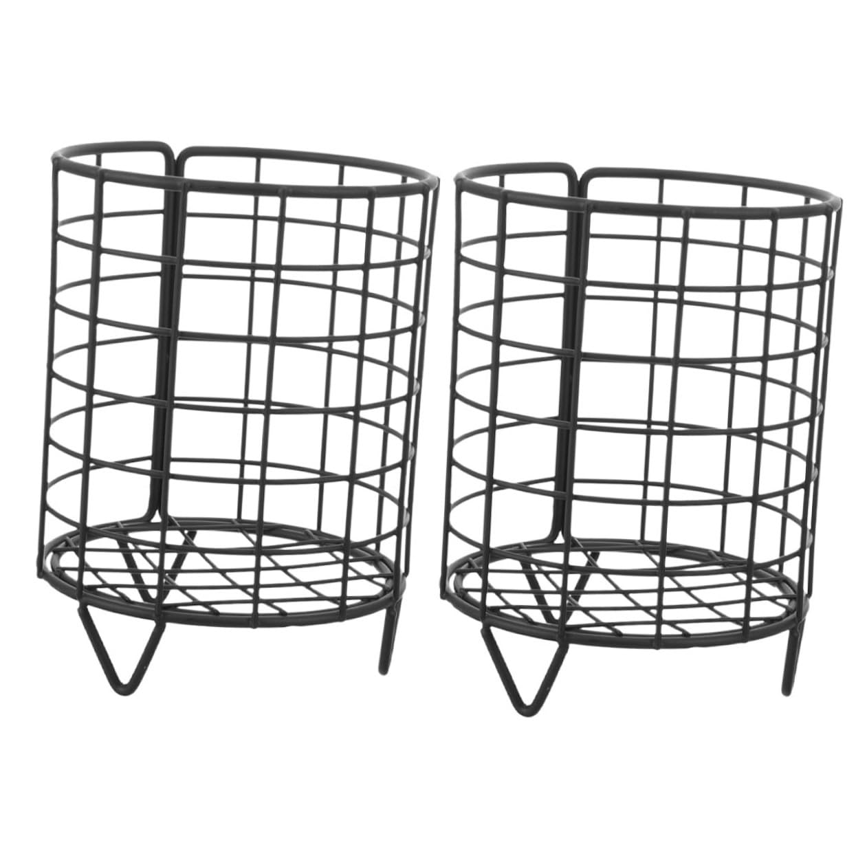 SHINEOFI Mangeoire à Foin Lot de 2 Pièces pour Lapins et Chinchillas pour Garder la Nourriture Propre en Fer Noir Résistante à l'usure, Minimise Le Gaspillage