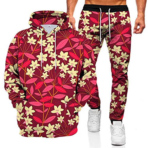 Sweat à capuche imprimé 3D motif de feuilles Harajuku pour affirmer votre liberté