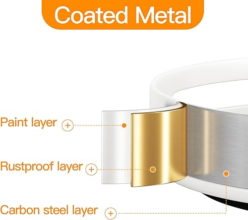 Miniatura 4 de Lazy Susan - Organizador giratorio de metal de acero para especias para gabinete, despensa, cocina, encimera, refrigerador, armario (8.7 pulgadas,