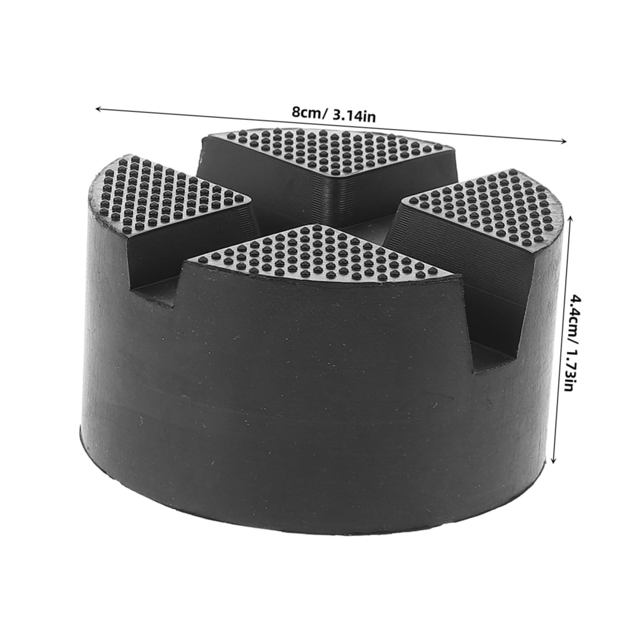 HANABASS 2pcs Jack Rubber Pads Durable Floor Jack Extensions for Secure Vehicle Lifting Weatherproof Vibration Dampening Design Easy to Use Heavy Load Support