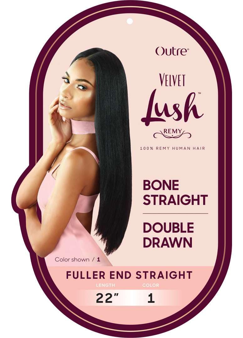 Amazon.com : Outre Human Hair Velvet Lush Fuller End Straight Remi