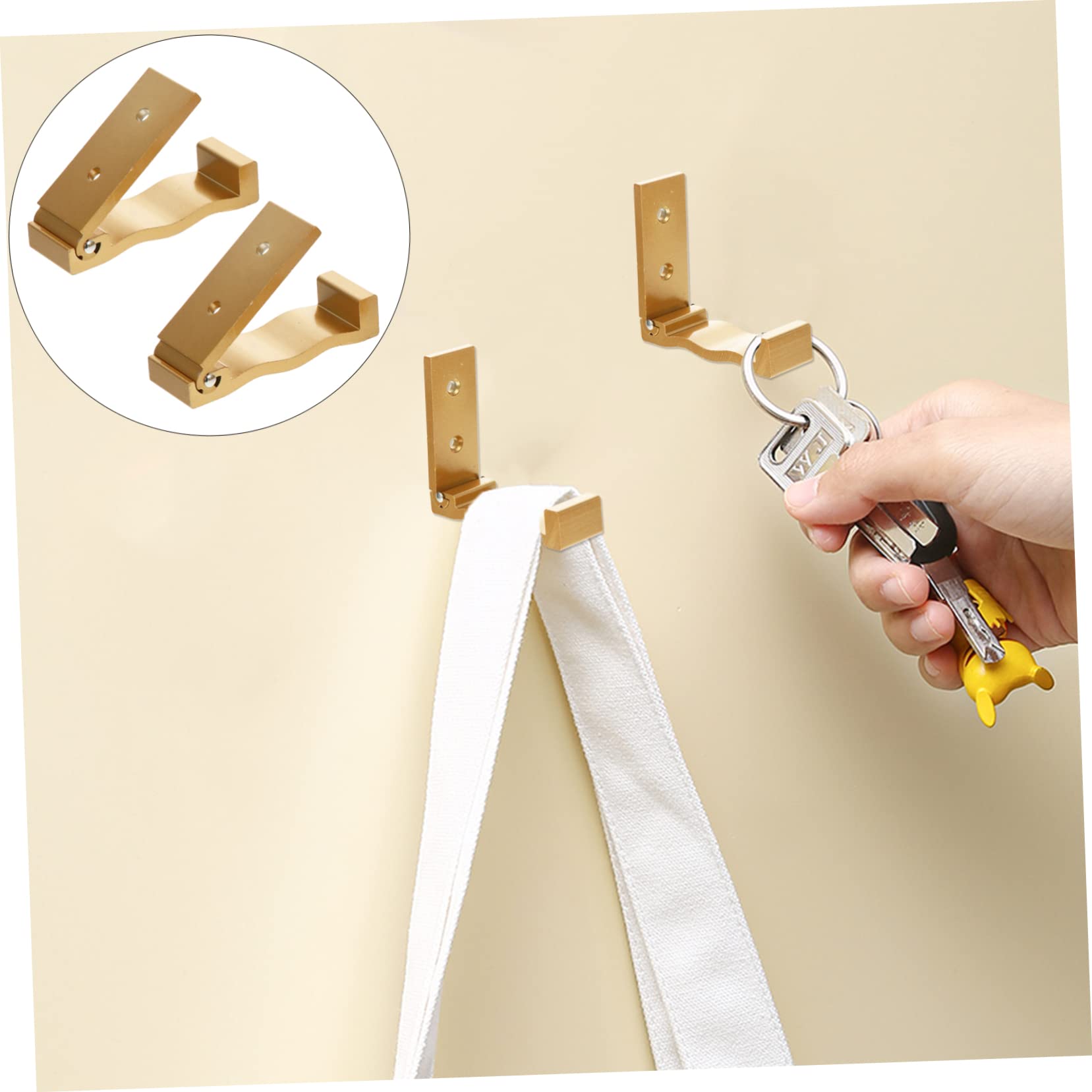 Ganchos autoadhesivos, ganchos adhesivos pequeños, 5 piezas Gancho plegable for ropa Perchas montadas en la pared Ganchos de cocina Perchas plegables Percha for toallas Perchero Gancho de pared Percha