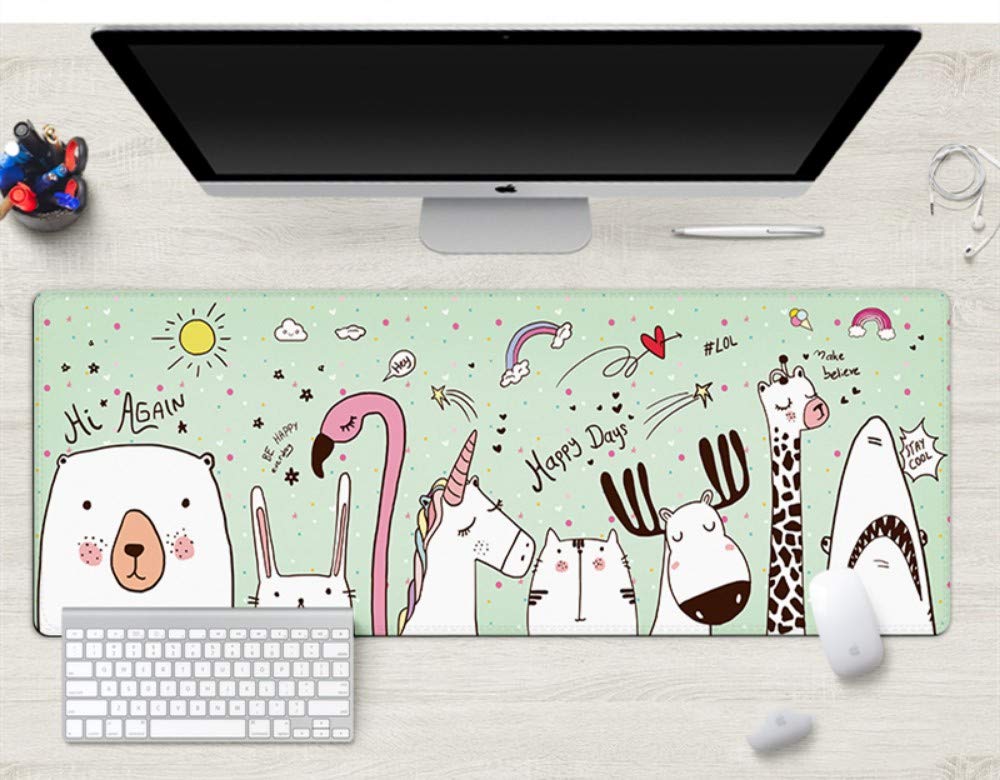 WENSHUO Game Mouse Cushion Table Mat, Large Size, Thick, Non-Slip, Suitable For Girls, Cute, Suitable For Pc And Notebook Computers,3Mm
