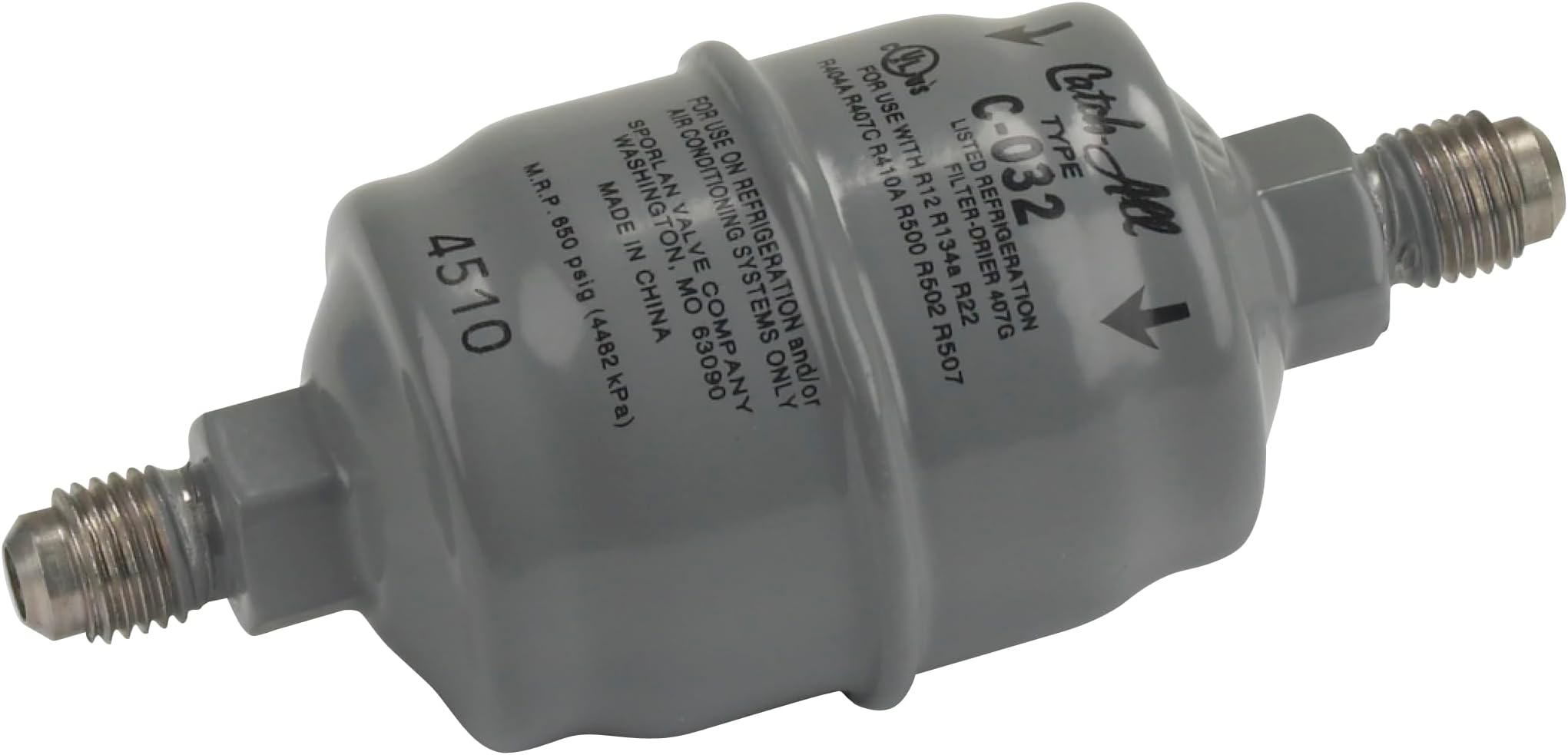 Robinair 100343 Filter-Drier, 1/4" MFL x 1/4 MFL for RG3, RG6