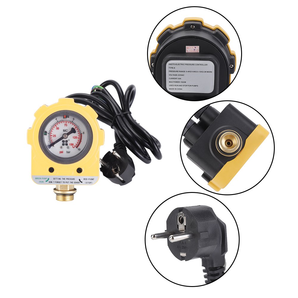 Manometro regolatore di pressione pompa automatica 10 bar 220V pressione pompa regolatore intelligente per bompe ad acqua