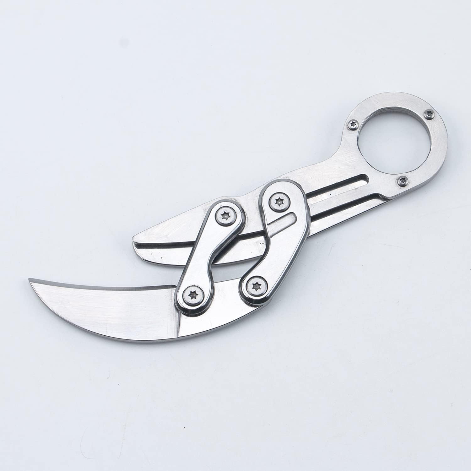 DAOCUTORK Karambit Knife, Stainless Steel Fixed Blade Knife and Mechanical claw knife for Hunting Camping and Field Survival (Stainless Steel Silver) : Sports & Outdoors