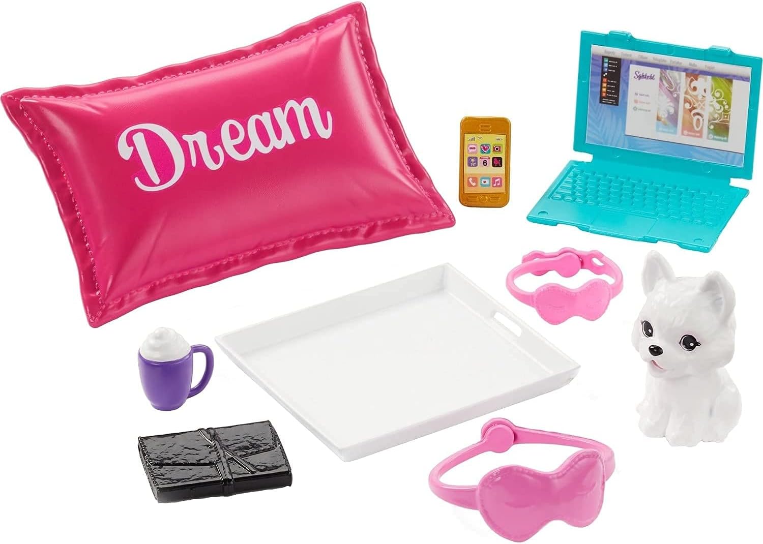 Amаzоn Crаzу 🔥 Dеаlѕ ​Barbie Relaxation Doll, Brunette, with Puppy and 8 Accessories, Including Pillow, Journal and Sleep Masks, Gift for Kids 3 to 7 Years Old