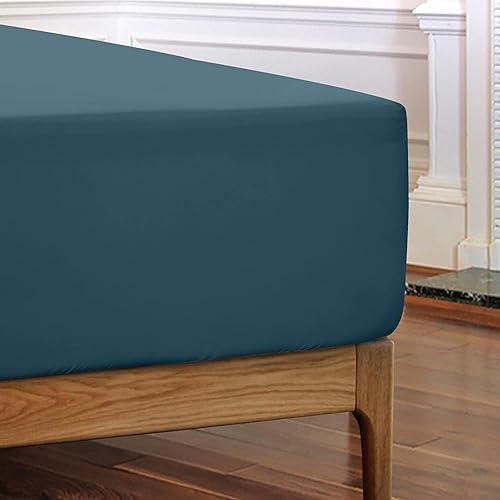 Lux Decor Collection - Sábana bajera de hasta 16 pulgadas de profundidad, sábana bajera de microfibra cepillada ultrasuave, resistente a las disponible en Yaxa Peru