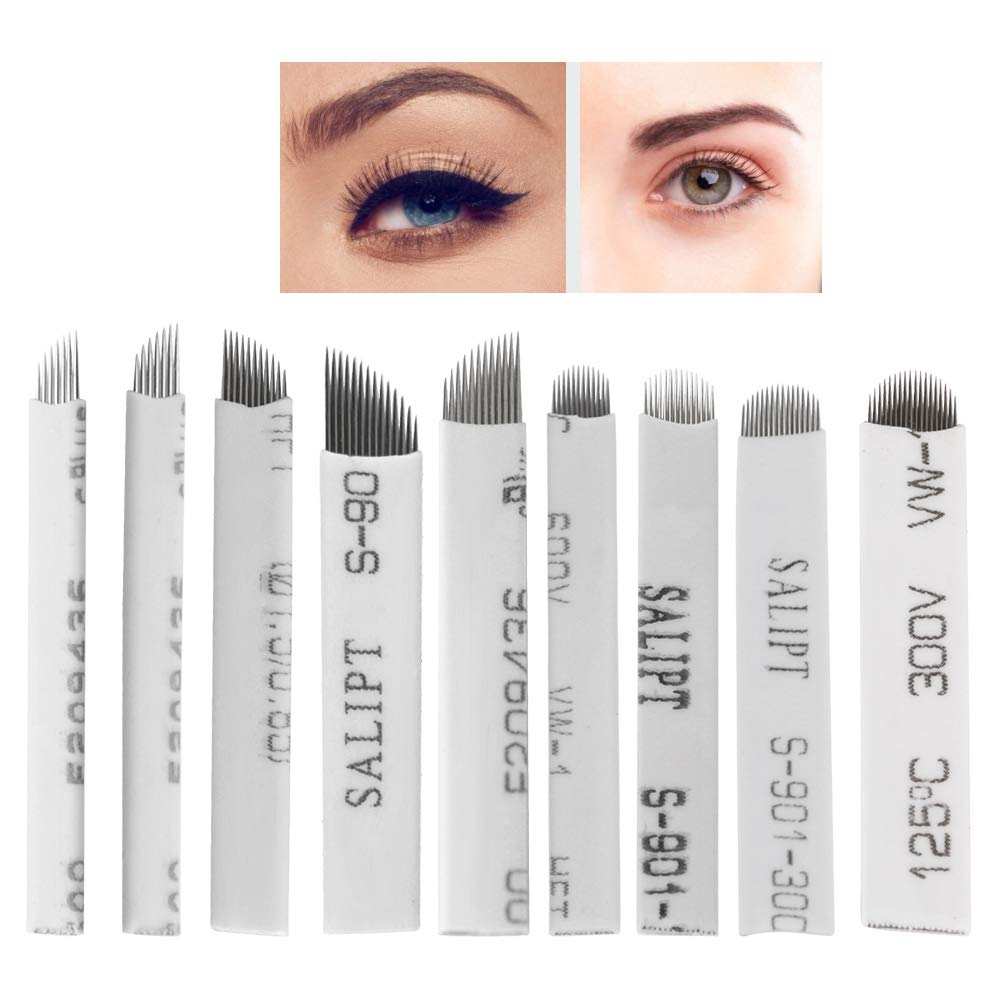 Microneedle Eyebrow Tattoo Blade Kuuleyn 9 Types Microblading Needles Kits