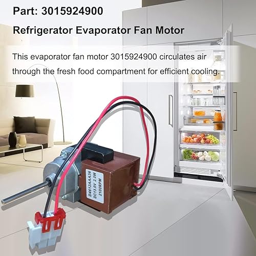 Miniatura 3 de 3015924900 Parte del motor del ventilador del evaporador del refrigerador # D4612AAA36 compatible con Kenmore se adapta a reemplazar 11173027711,