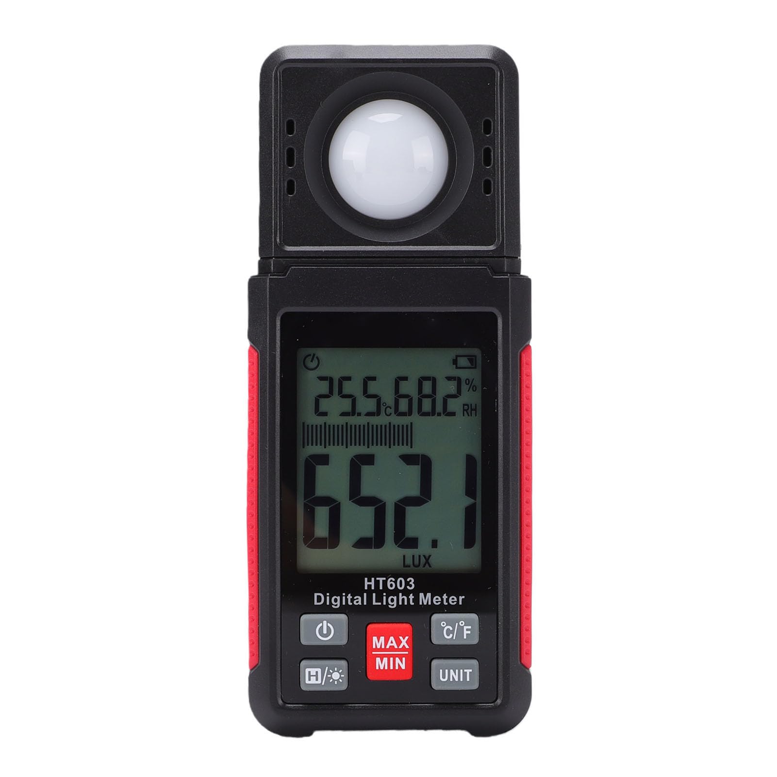 Fabater Medidor LX de Luz Digital de 0 a 100000 LX de Iluminancia