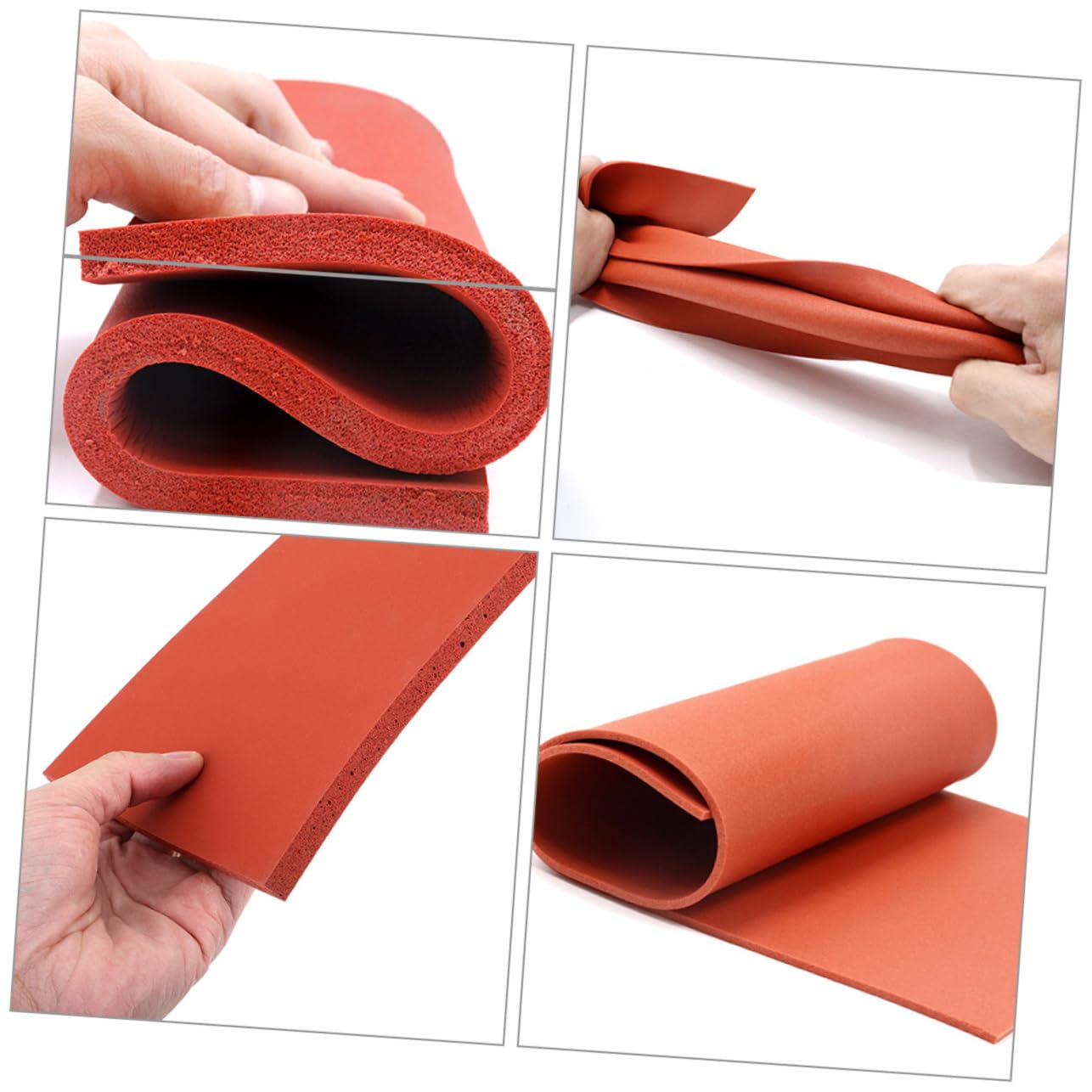 DOITOOL 3pezzi Tappetino per Pressa Caldo in Gomma Siliconica Resistente alle Alte Temperature Struttura Ammortizzante per Macchine da Stampa Trasferimento Termico