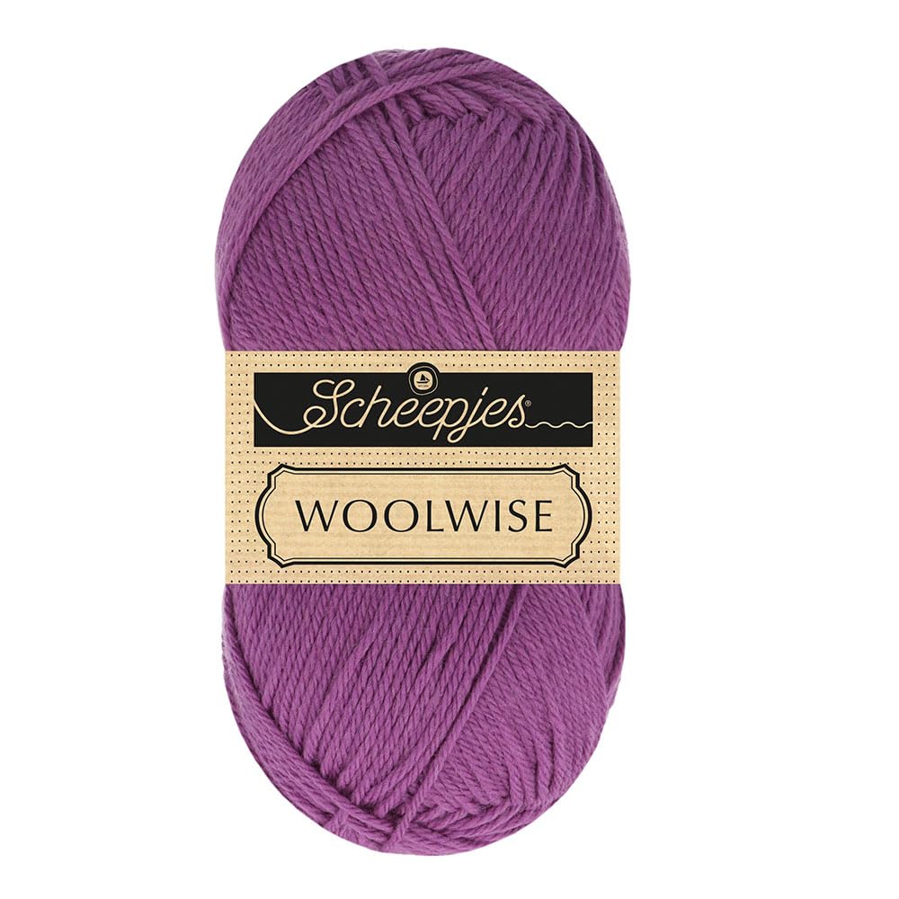 Scheepjes Woolwise 100g - 740 Purple Dusk Superwash Merino Yarn, 1x100g