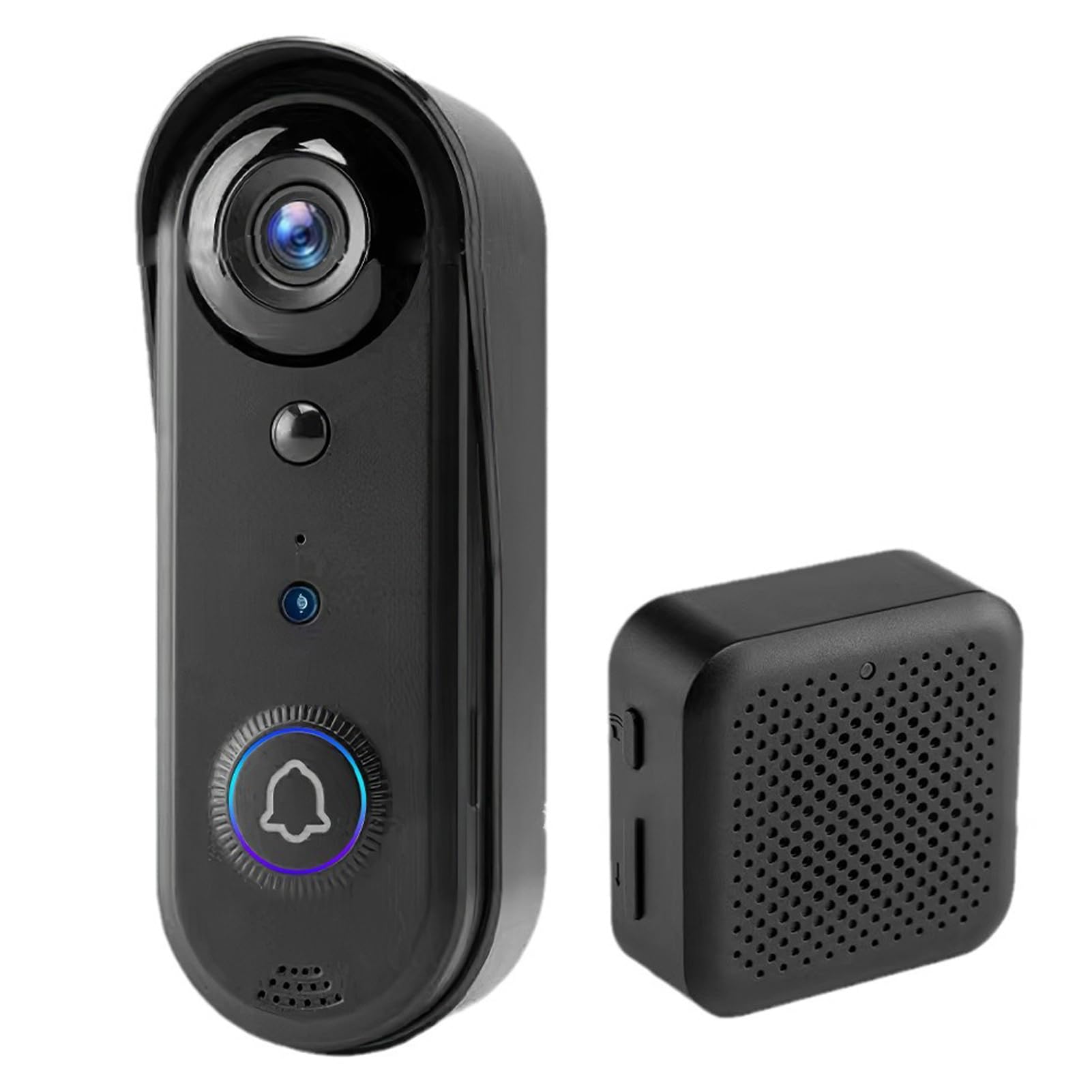 Timbre Visual Inteligente con Tonos de Llamada y videollamadas en Interiores Que ofrecen imágenes nítidas día y Noche. Luz Nocturna ABS.