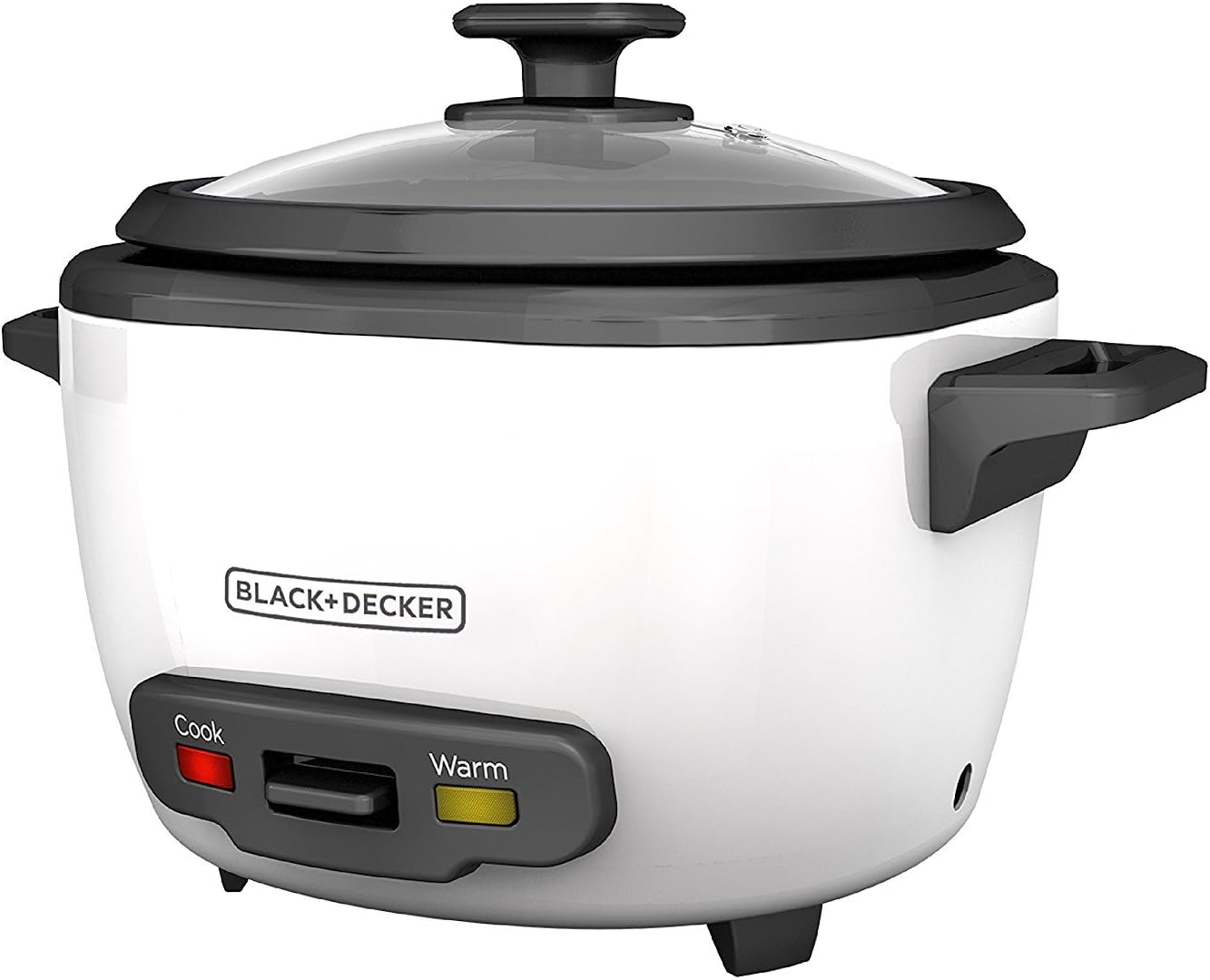 Black+Decker 2-in-1 Rice Cooker and Food Steamer, 16 Cup (7 Cup Uncooked), White, RC516C
