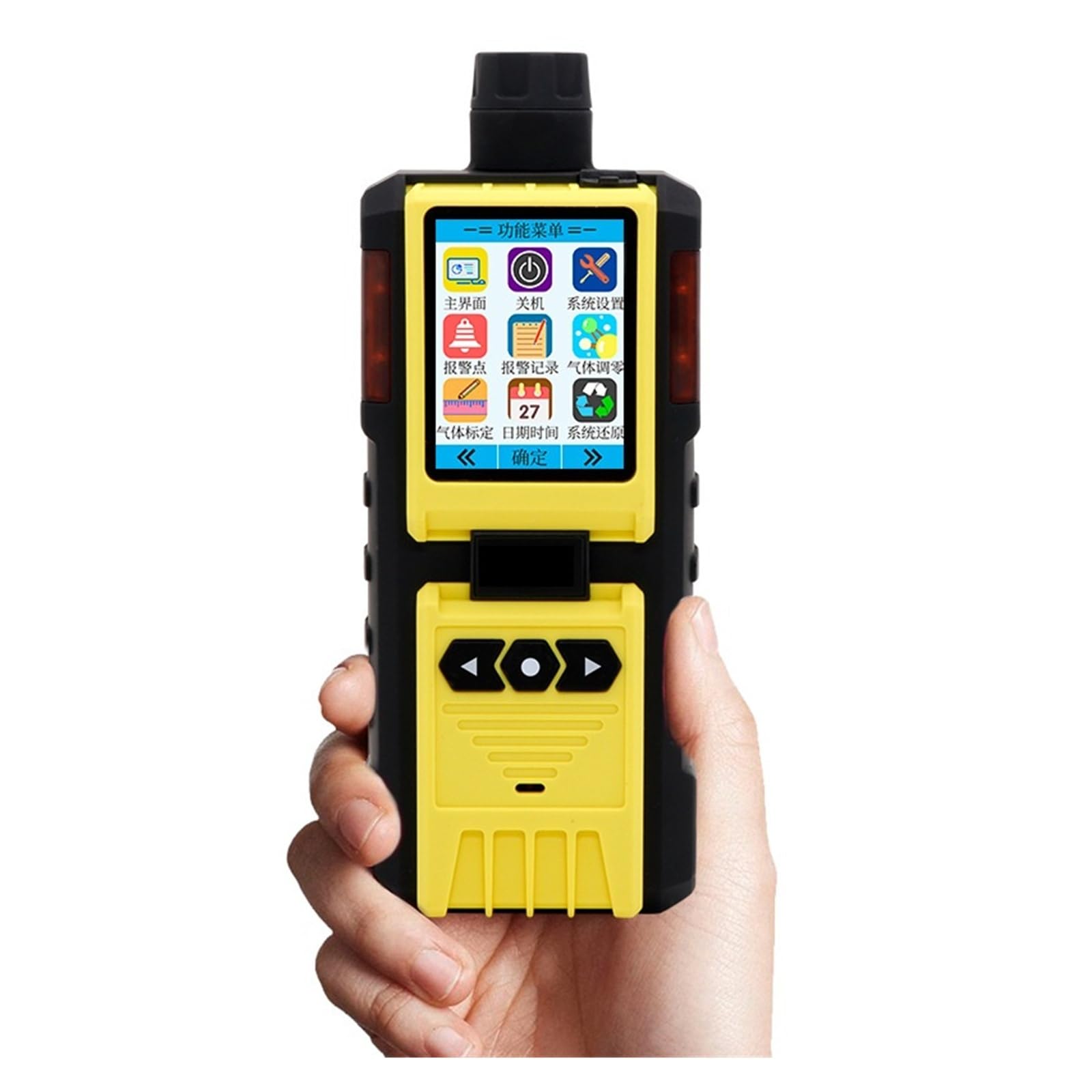 Detektor gazu 4 w 1 z pompką i wyświetlaczem LCD, analizator wielogazowy O2 H2S CO NH3 do użytku domowego i kamperów Wewnątrz/na zewnątrz(O3)