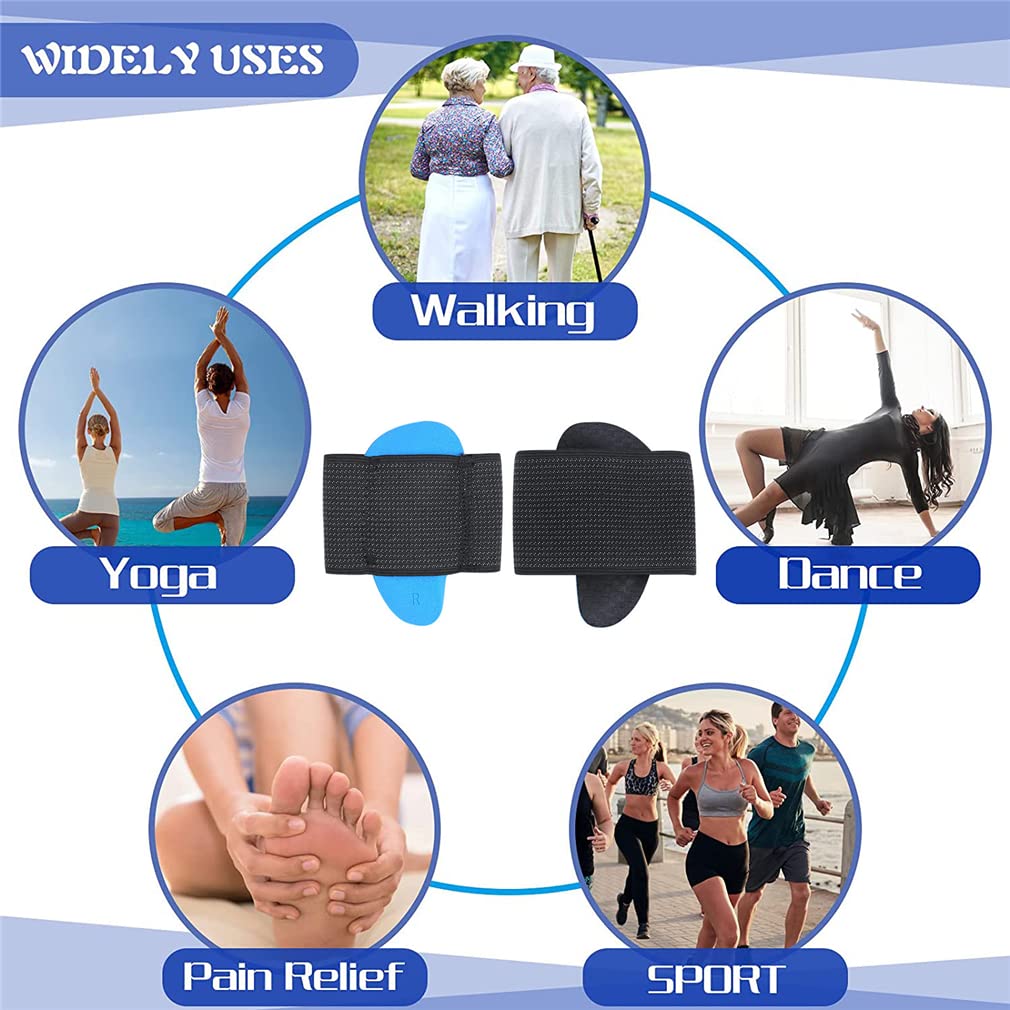 Arch Support Pads, 1 Pair Compression Flat Feet Cushioned Support Sleeves, Plantar Fasciitis Foot Pain Relief for Fallen Arches & Flat Feet, for Men & Women - Image 7