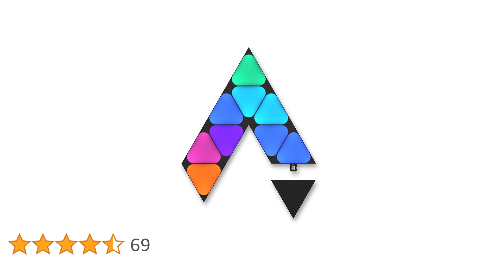 Nanoleaf Shapes ミニトライアングル　拡張パック 10枚入り　B Nanoleaf Shapes Mini Triangles Expansion | Smart LED Light Panels