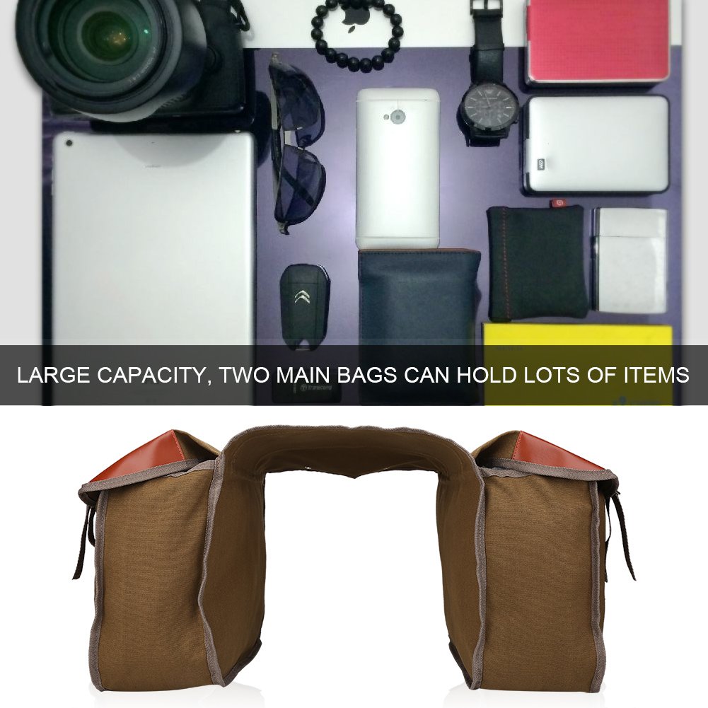 Tyenaza Borsa da Sella per Bici, Borsa da Sella per Bici, Borsa portaoggetti per Portapacchi Posteriore per Bici Sacchetti per Coda da Sella di Grande capacità Accessorio per Bicicletta