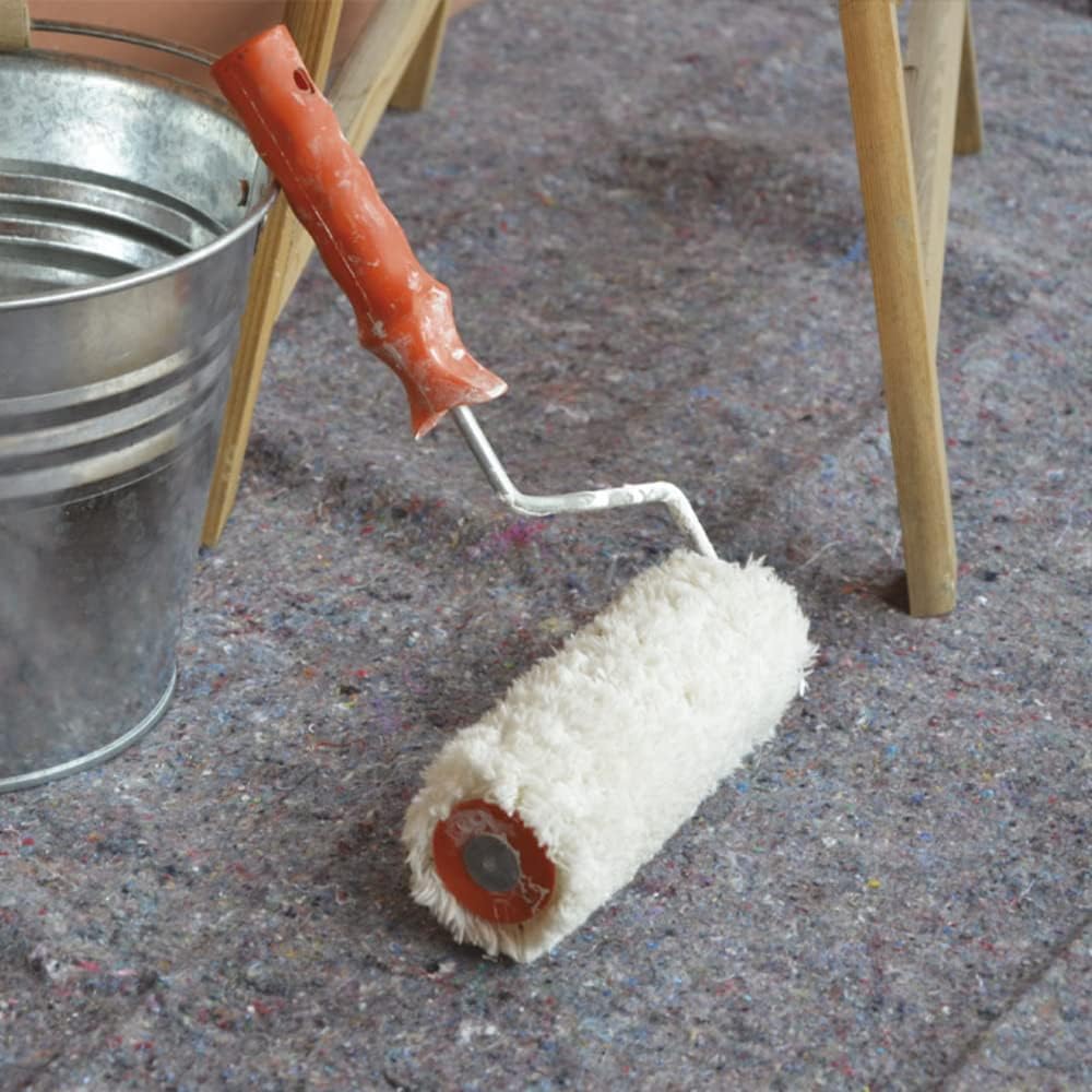 Fieltro protector absorbente antideslizante multiusos para suelo de 210 g/m² para pintura (1 x 50 metros)